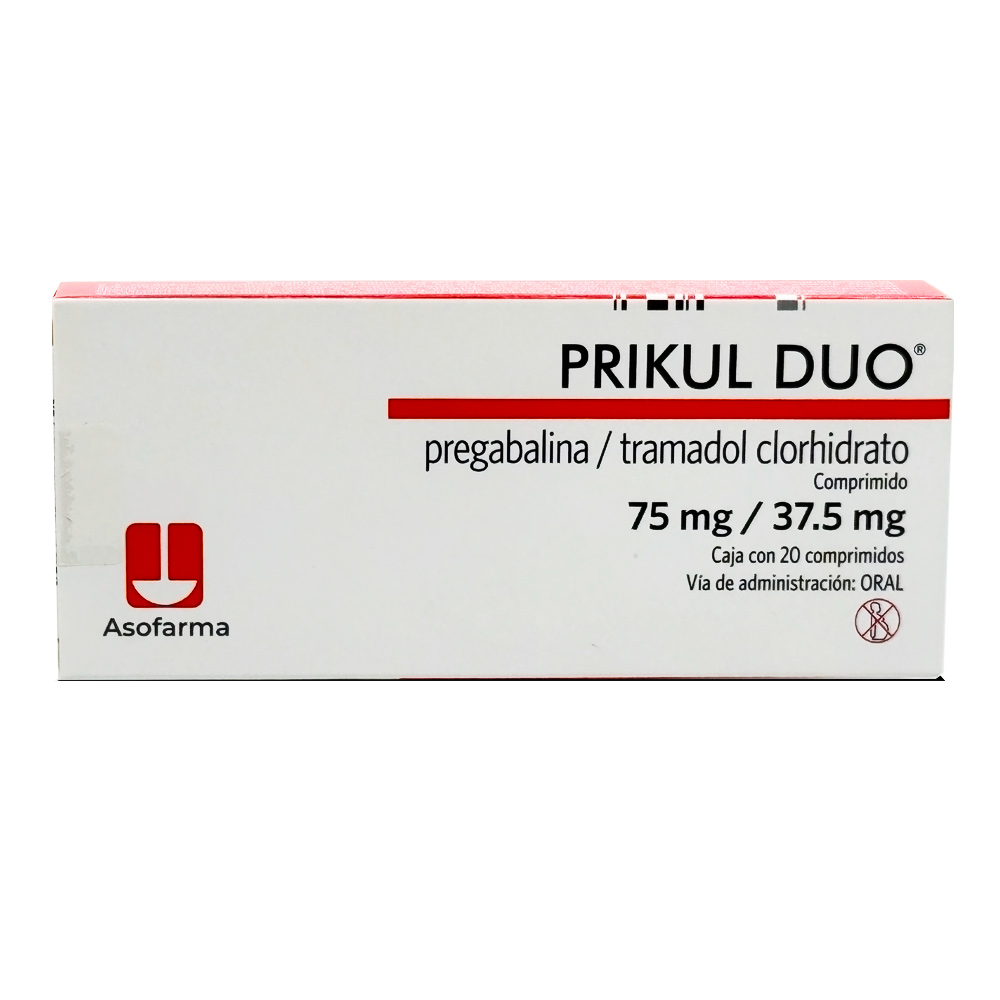 Prikul Duo 75/37.5 Mg 20 Comprimidos