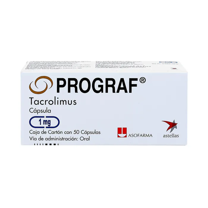 Prograf 1 Mg 50 Capsulas