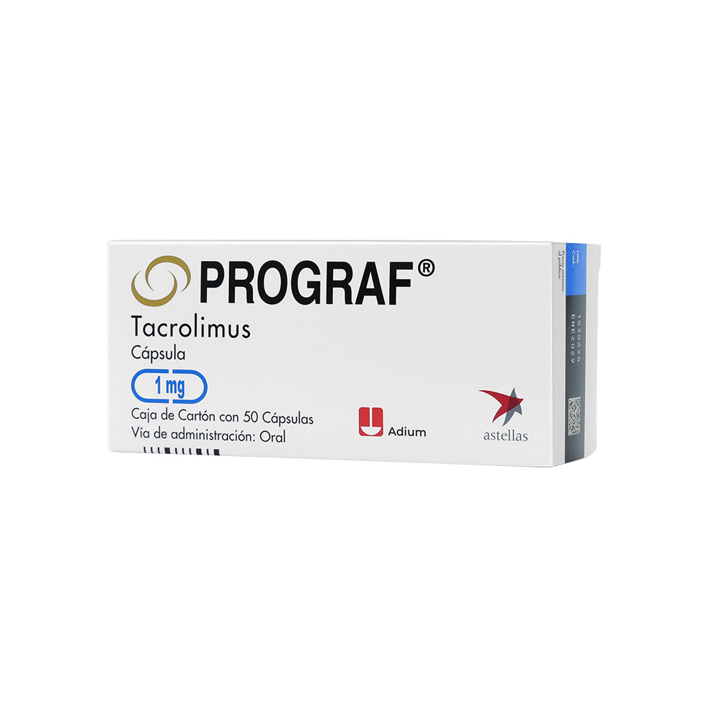 Prograf 1 Mg 50 Capsulas