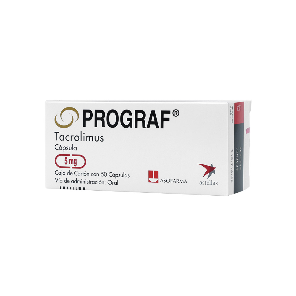 Prograf 5 Mg 50 Capsulas