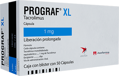 Prograf Xl 1 Mg 50 Capsulas