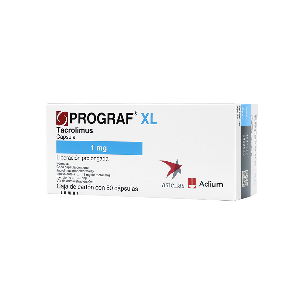 Prograf Xl 1 Mg 50 Capsulas