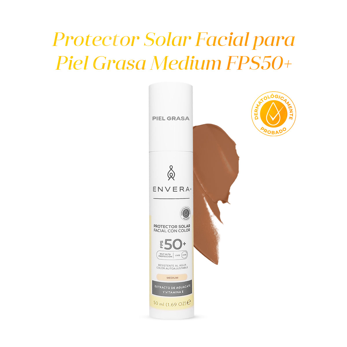 producto-Protector Solar Oil Control Con Color Tono Medium Fps 50+ Uva/Uvb