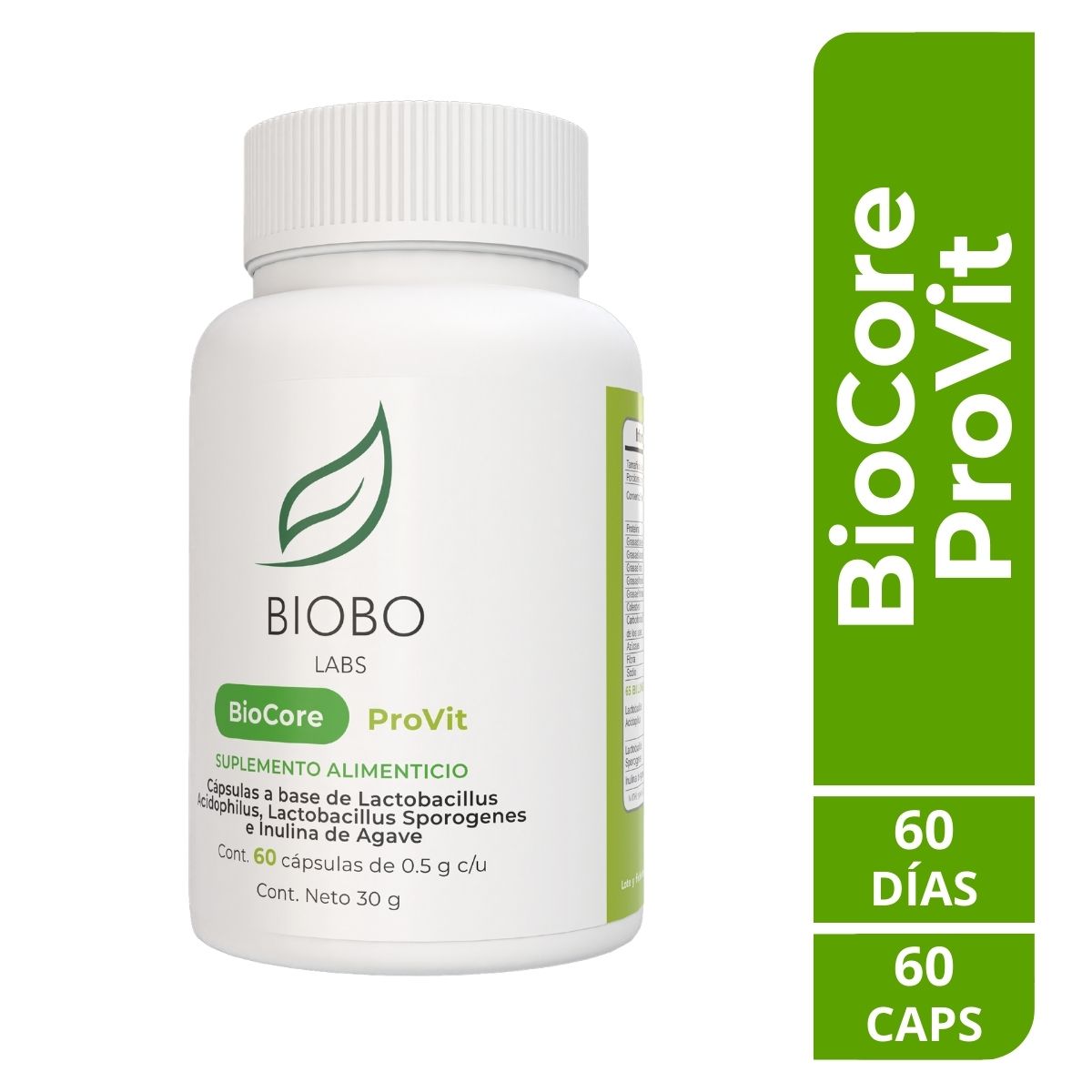Biocore Provit 60 Caps 500 Mg Drcaps Vegetal 