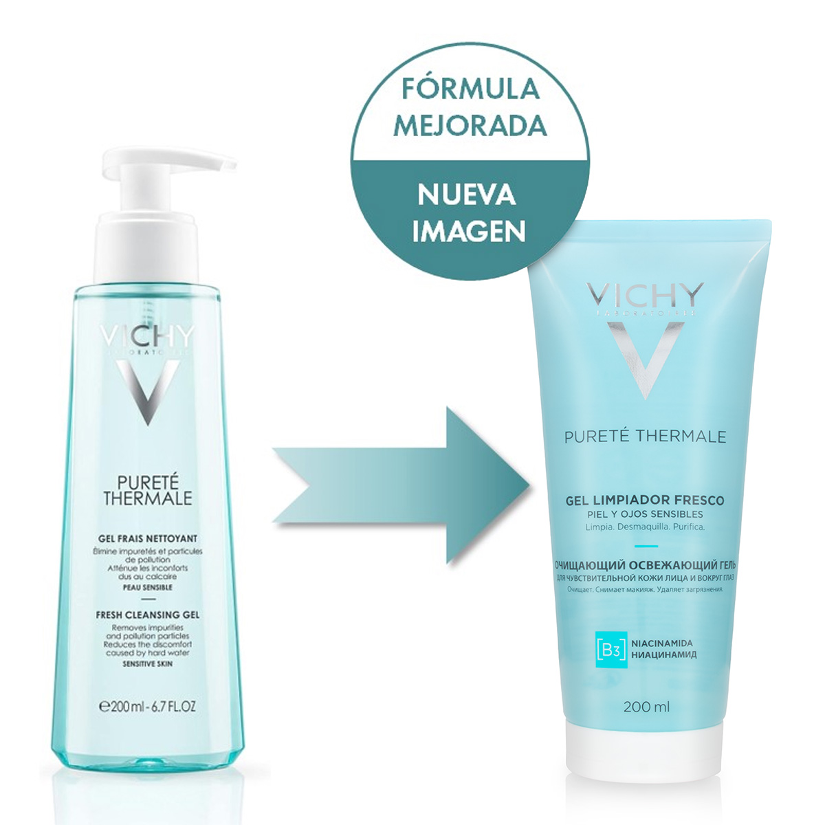 Pureté Thermale Gel Limpiador Fresco 200 Ml