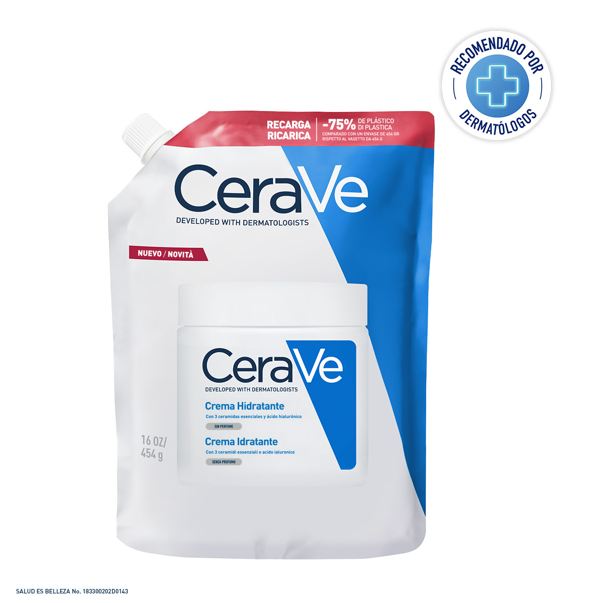 producto-Refill Crema Hidratante 454Gr