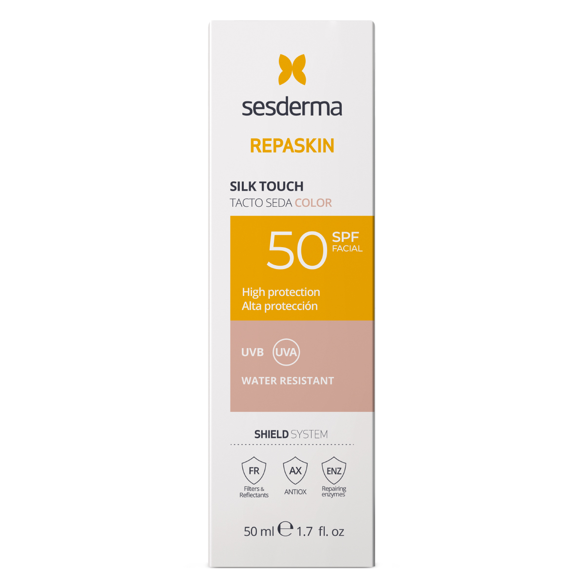 Repaskin Tacto Seda Con Color Spf 50 50 Ml