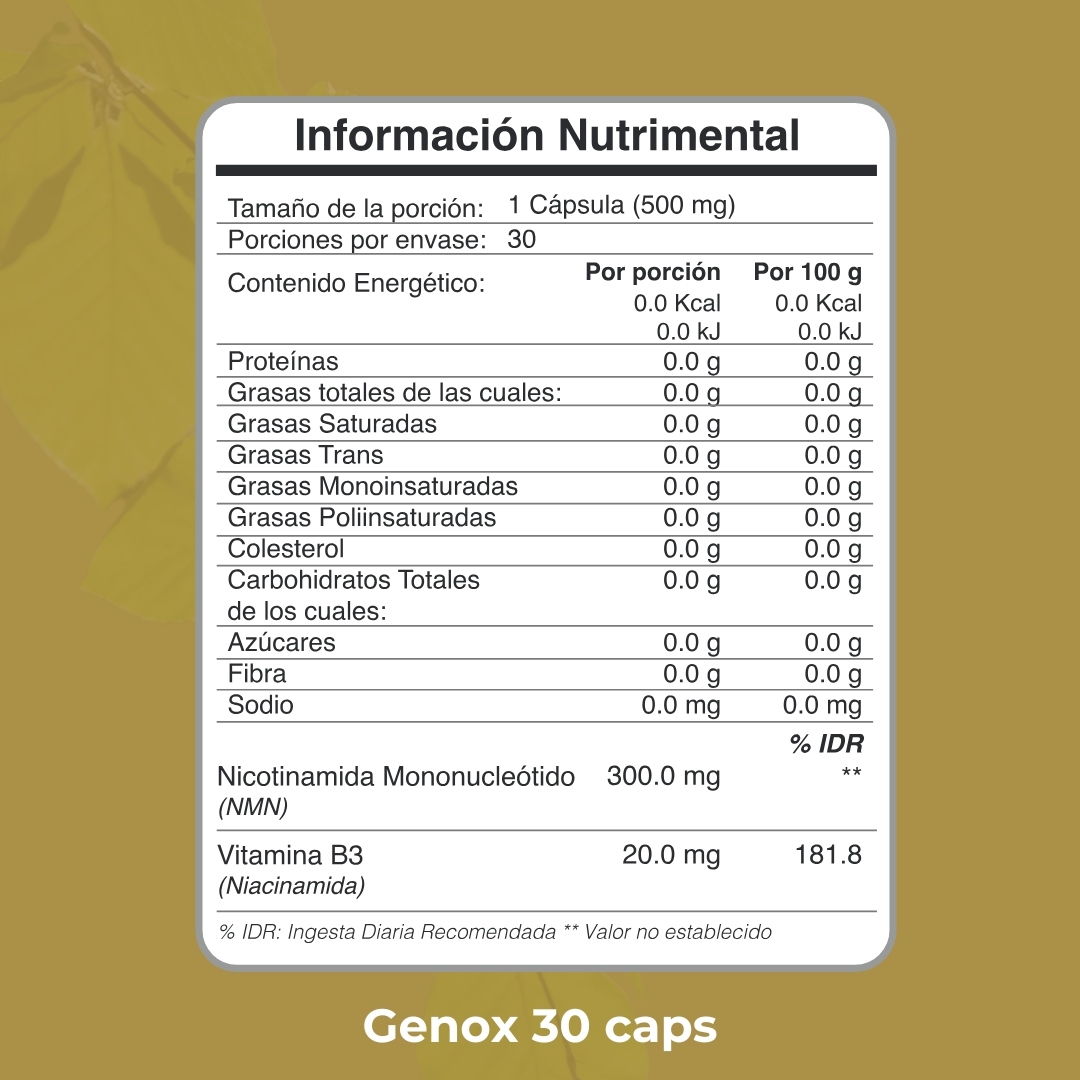 Revigen Genox 30 Caps 500 Mg