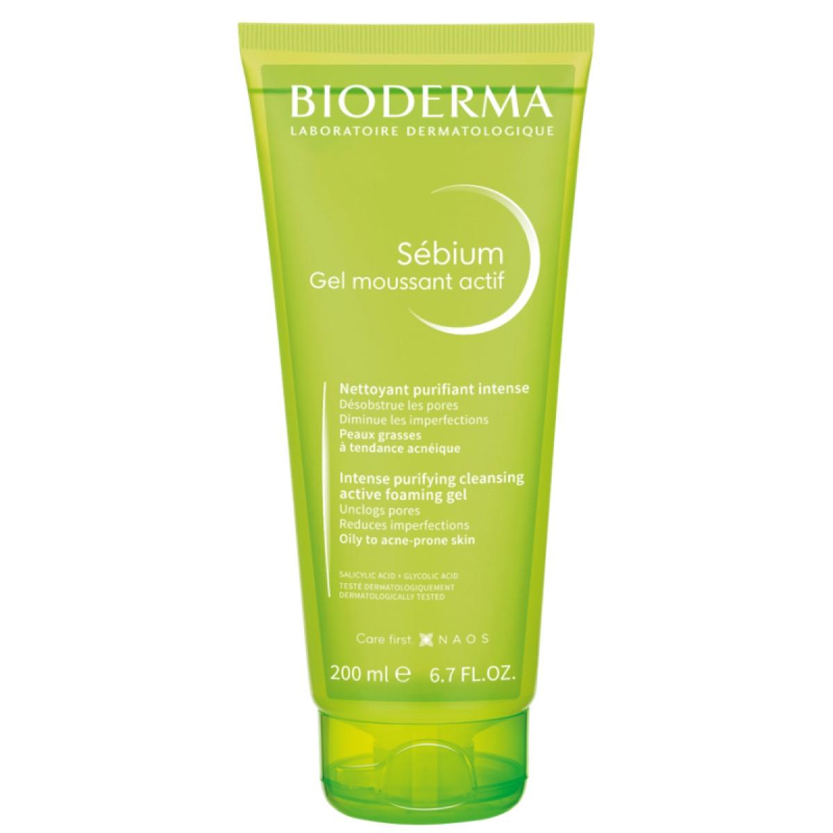 BIODERMA SEBIUM GEL MOUSSANT ACTIF   | 200 MLS