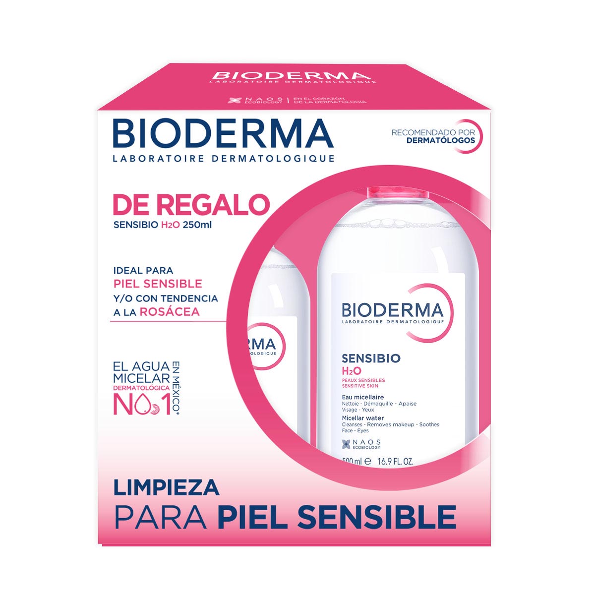 producto-Kit Sensibio H2o 500 Ml + Sensibio H2o 250 Ml