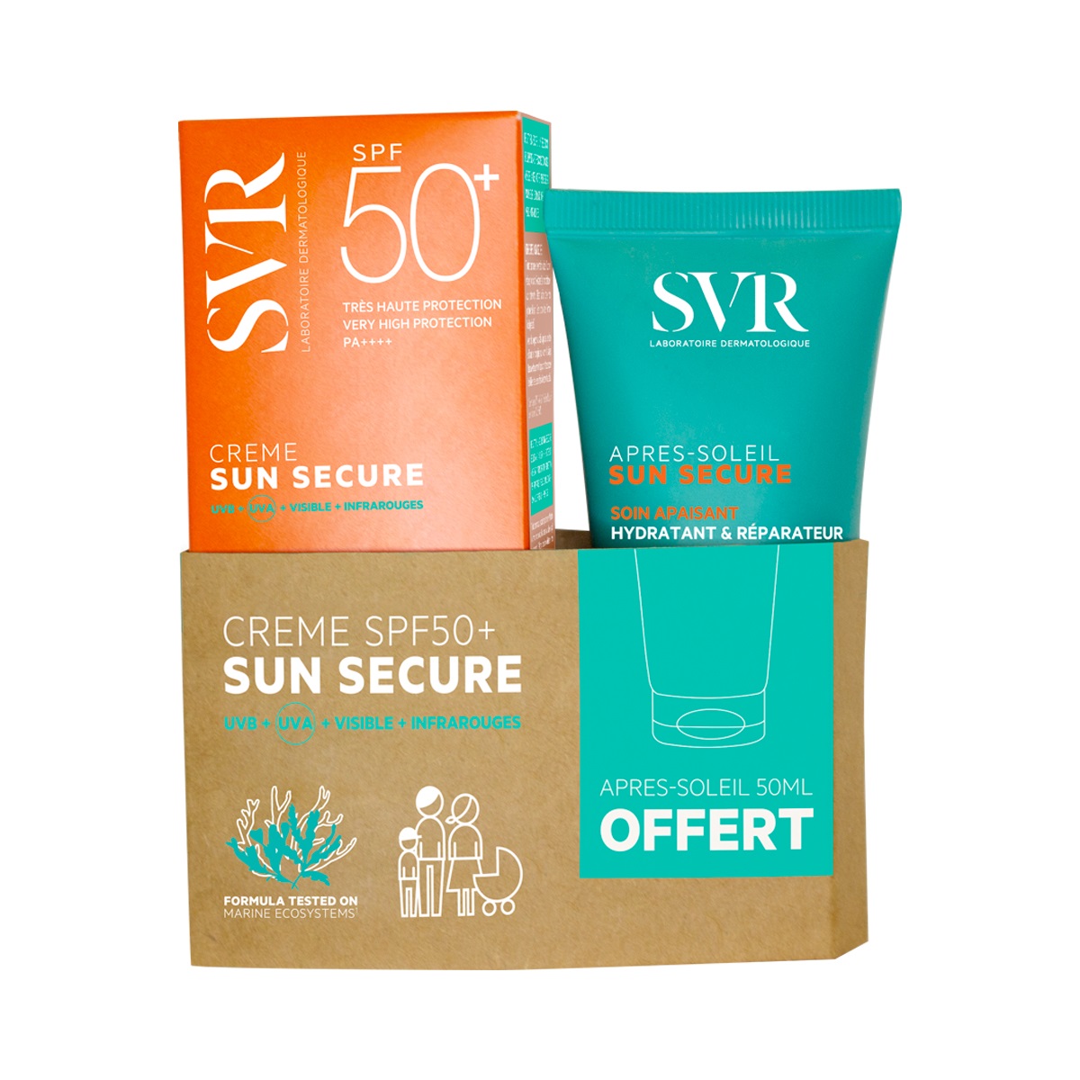 producto-Set Sun Secure Creme Spf50+ & Lait Après Soleil 50Ml Cad Oct 2026