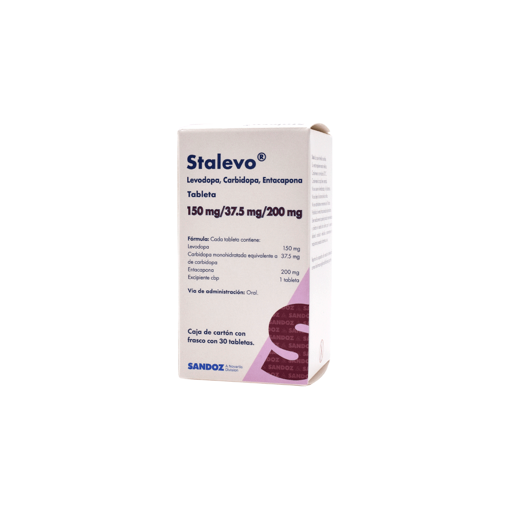 Stalevo 150/37.5/200 Mg 30 Tabletas