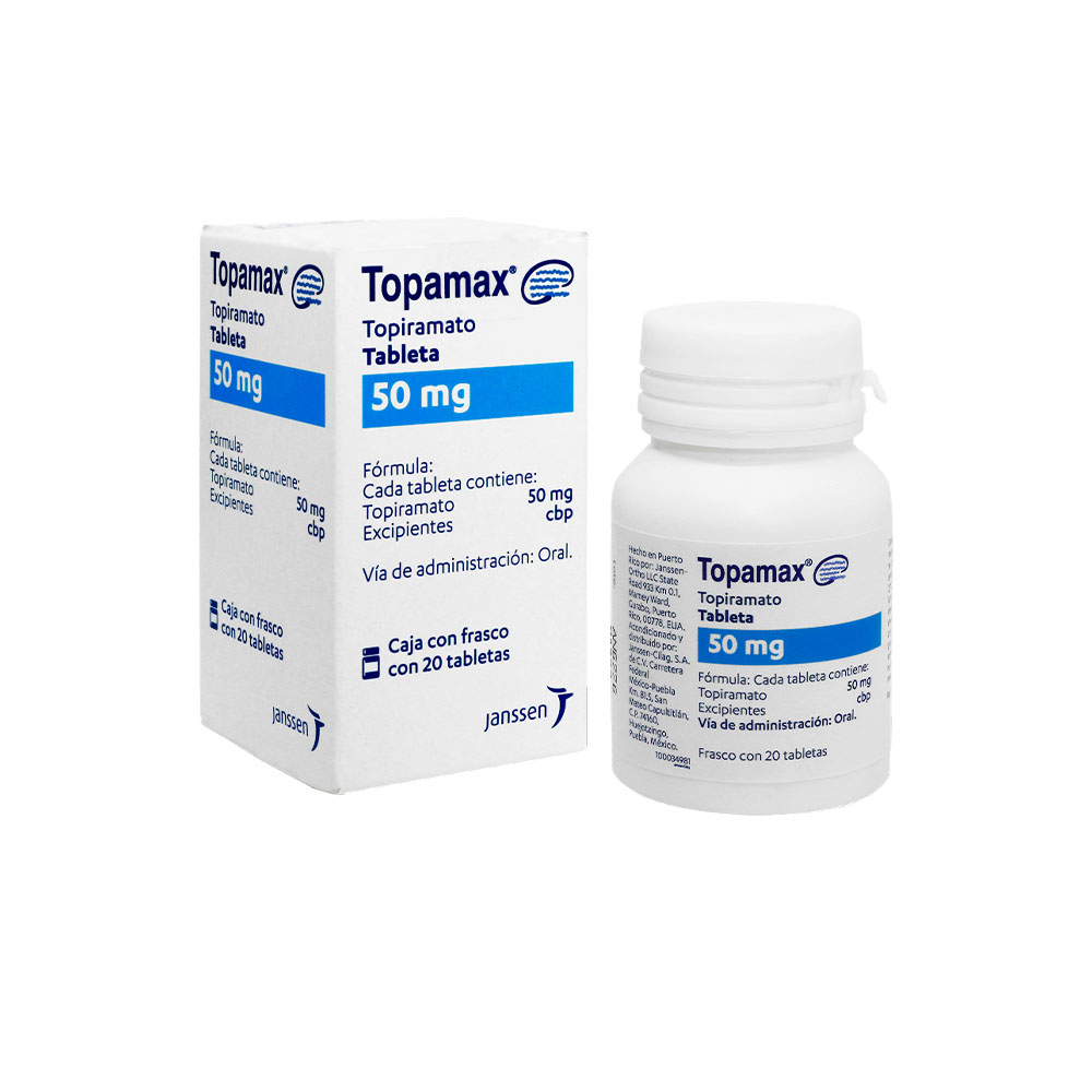 Topamax 50 Mg 20 Tabletas 