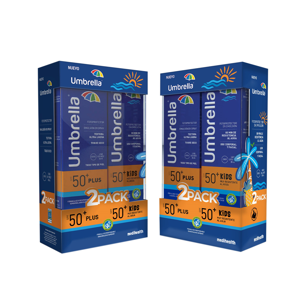 Umbrella Pack Promocional Umbrella Plus 120 Gr + Umbrella Kids 120 Gr.