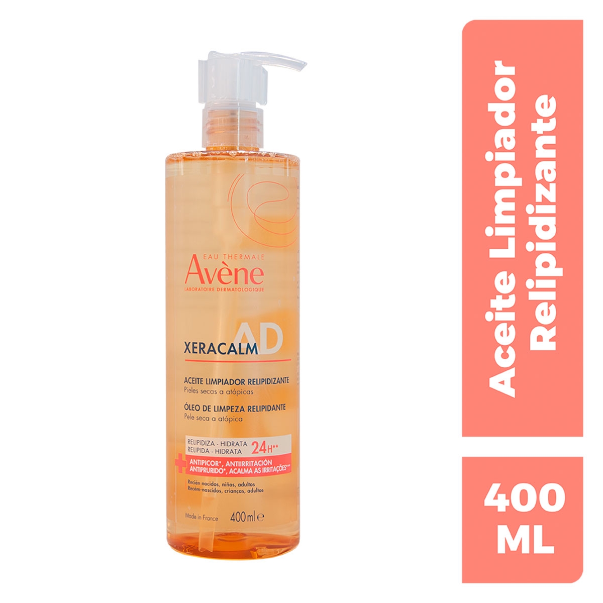 producto-Xeracalm A.D Aceite Dermo-Limpiador Relipidizante 400 Ml