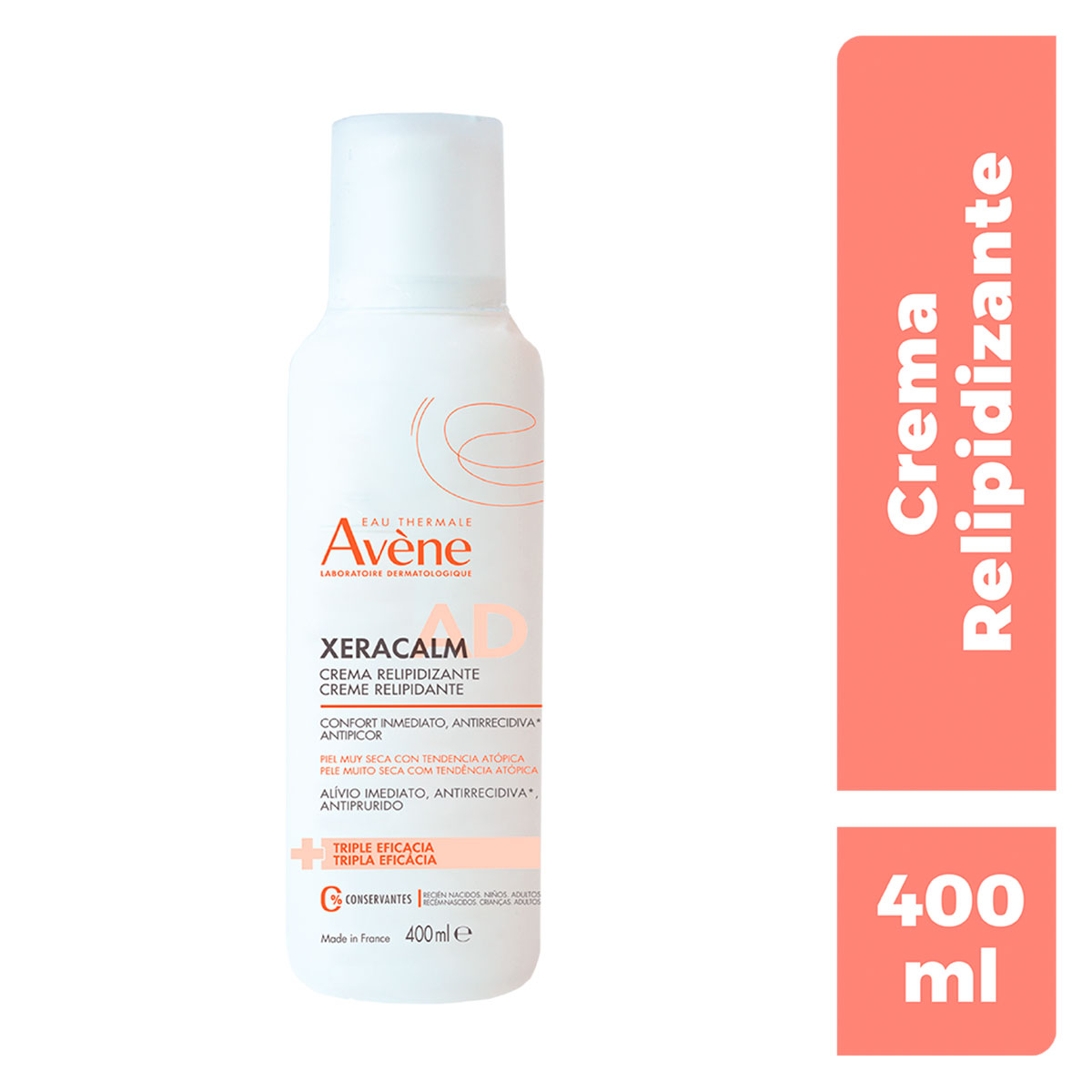 producto-Xeracalm A.D Crema Relipidizante 400 Ml
