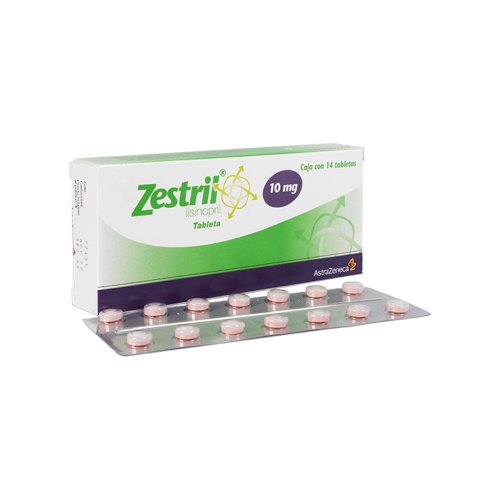Zestril 10 Mg 14 Tabletas
