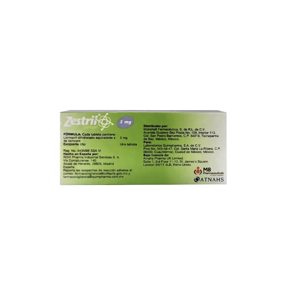 Zestril 10 Mg 28 Tabletas
