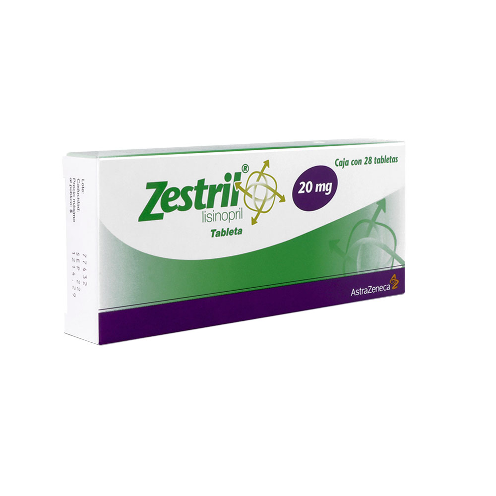 Zestril 20 Mg 28 Tabletas