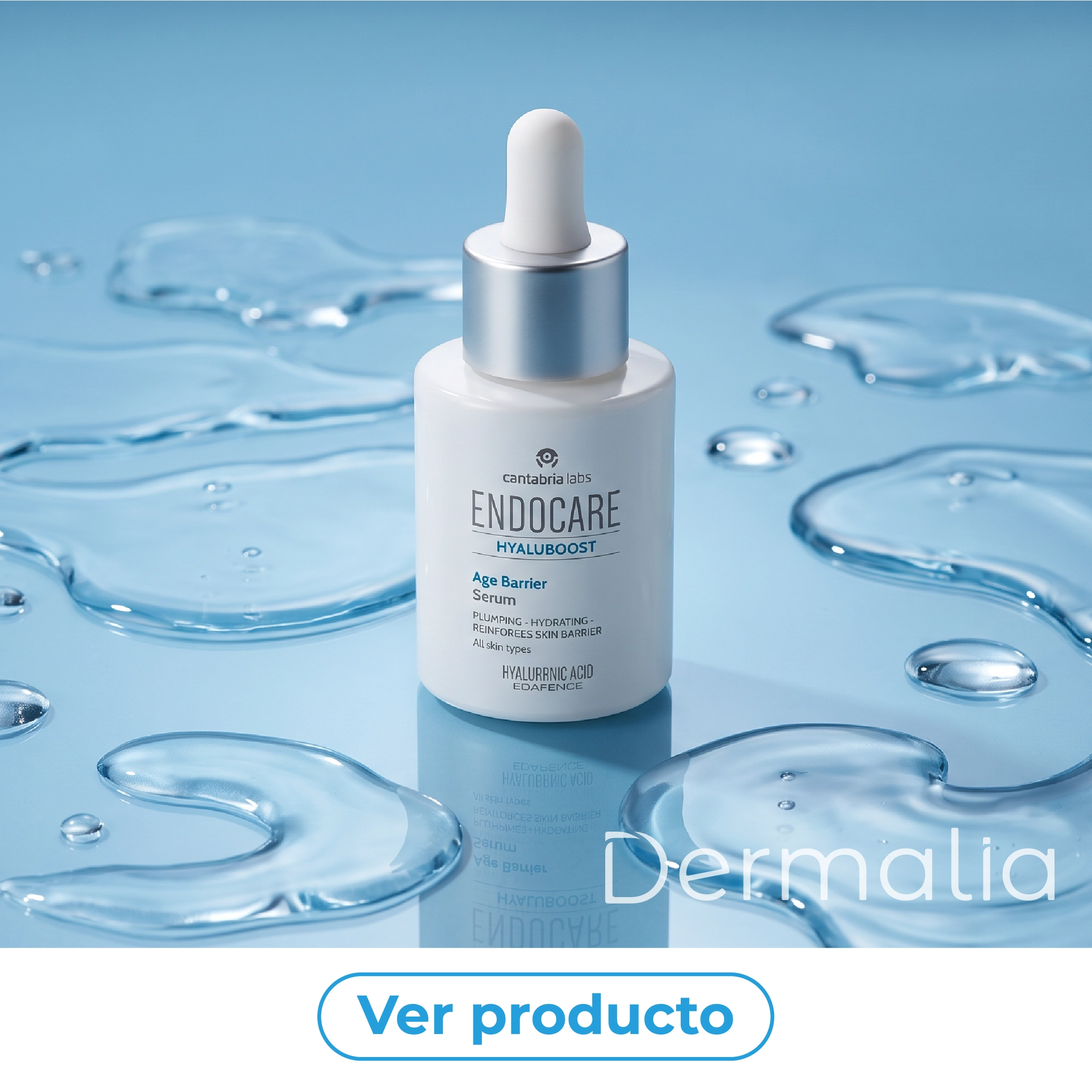 Endocare Hyaluboost Age Barrier Serum para el cuidado antiedad de la piel.