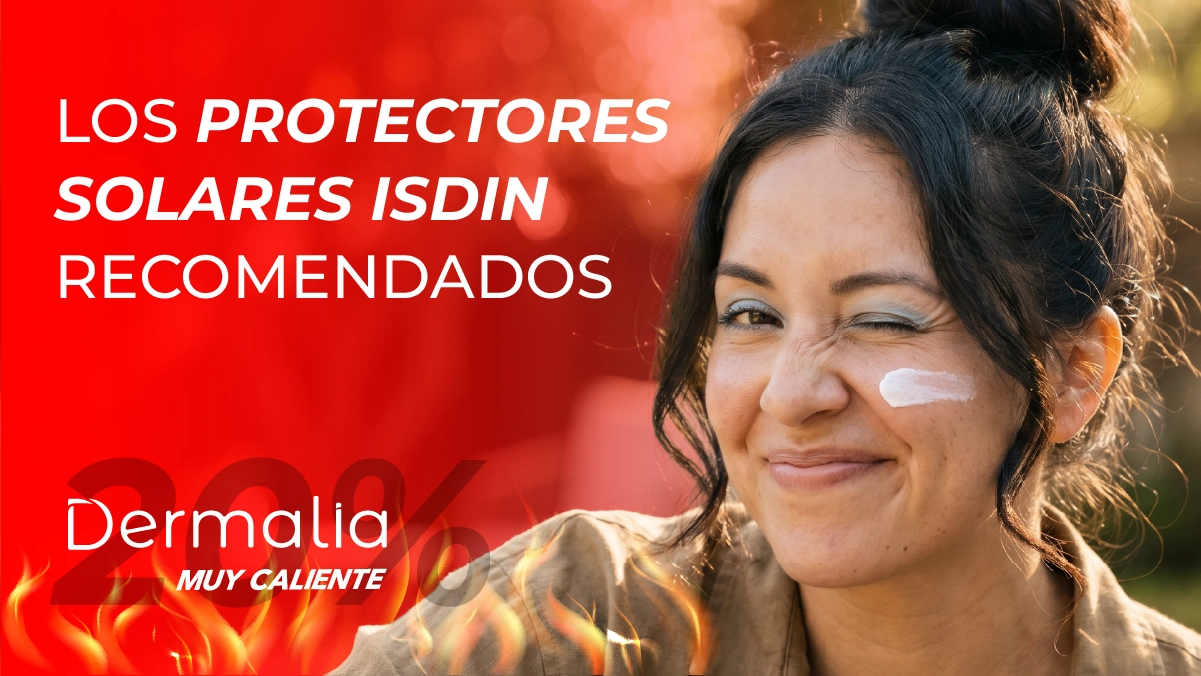 Protectores solares ISDIN recomendados para piel grasa y con manchas con protección SPF 50+ y textura ligera.