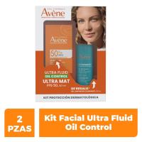 Av Kit Solares Avene Ultra Fluid Ultra Mat Oil Control 50Ml + Clenance Gel Limpiador 100Ml