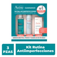 Avene Kit Cleanance Serum 30Ml + Cleanance Gel 100Ml + Agua Termal 50Ml 