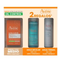 Avene Kit Ultra Fluid Tono Medio Fps 50 50Ml + Agua Micelar 100Ml + Agua Termal 50Ml