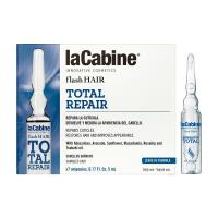 Caja De Ampolletas Capilares Flash Hair Total Repair Lacabine 7 X 5Ml 