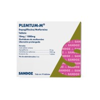 Plemtum-M 10 Mg/1000 Mg 14 Tabletas