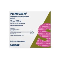 Plemtum-M 10 Mg/1000 Mg 28 Tabletas
